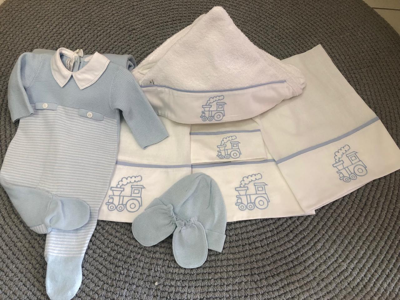 Kit maternidade 6 peças 100% algodão