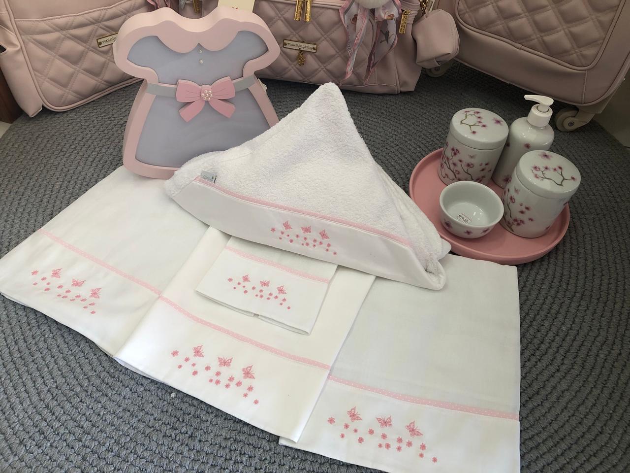 Kit maternidade 6 peças 100% algodão